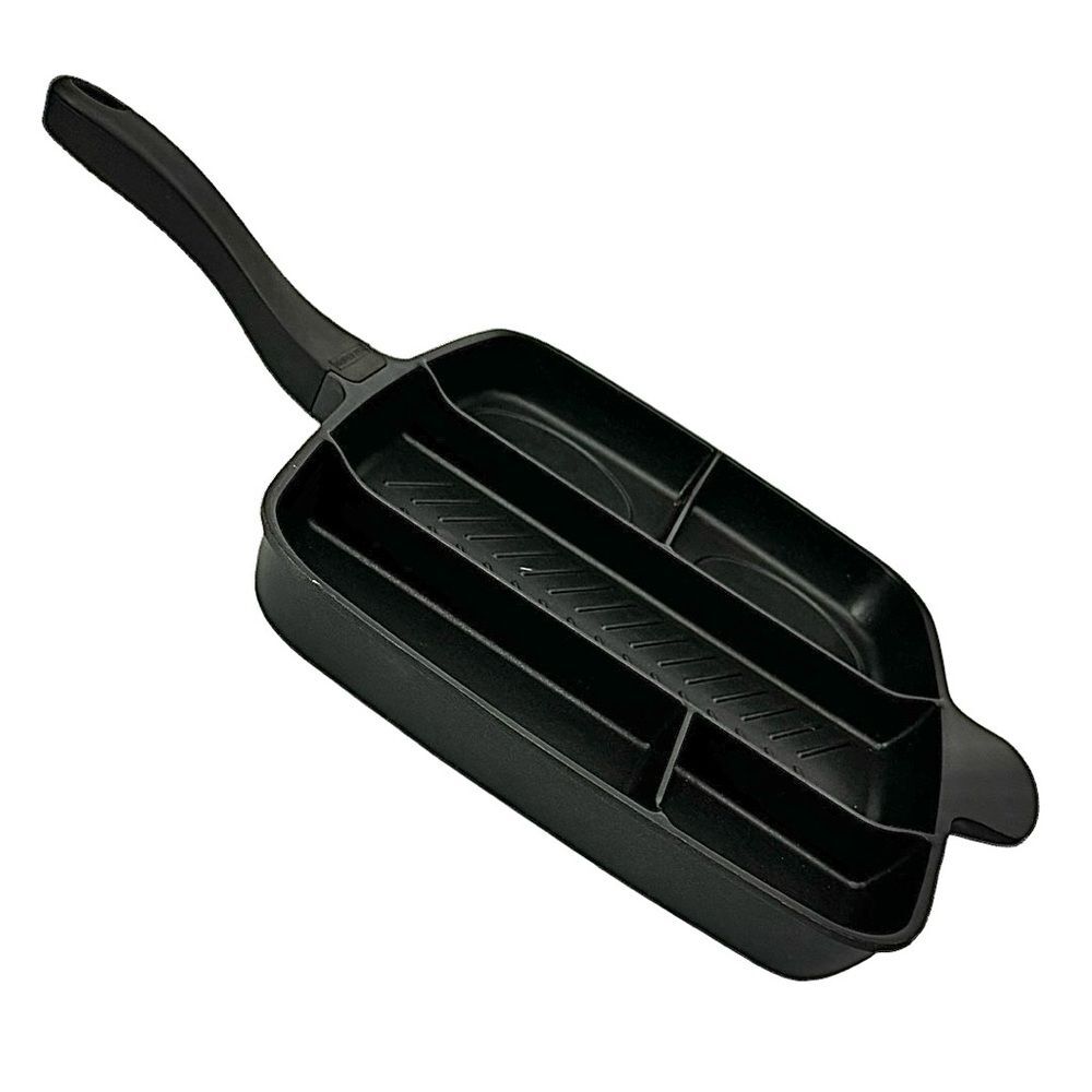 Matchcool 5-in-1 Square Baking Pan Nonstick Aluminum Divider Grill Fry Skillet - Picture 2 of 5
